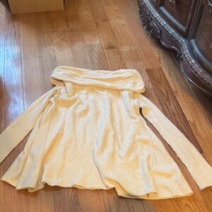 Free People Light Pink Off-Shoulder Sweater